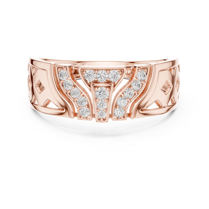 Art deco diamond rose gold band ring
Diamond rose gold ring with openwork design
Geometric rose gold band featuring diamonds
Wide rose gold ring with diamond details
Decorative rose gold band with diamond accents
Diamond rose gold statement ring design
Vintage inspired rose gold ring with diamonds
Polished rose gold band with diamond cluster pattern
Contemporary rose gold ring showcasing diamonds
Open gallery rose gold band with diamonds