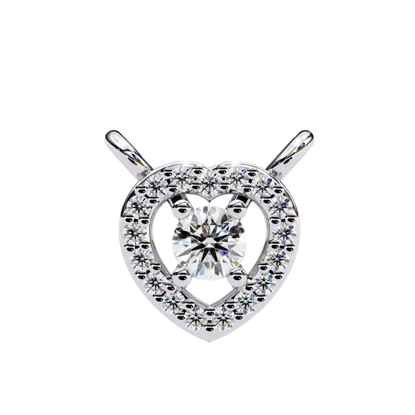 White gold heart halo pendant with floating round diamond
Open heart pendant with pavé diamond halo
White gold pendant with round diamond center
Diamond heart pendant in polished white gold
Floating round diamond heart necklace
White gold heart pendant with diamond halo
Elegant heart pendant with brilliant diamonds
Pavé heart pendant with solitaire diamond
Classic white gold diamond heart pendant
Heart halo necklace with round brilliant diamond