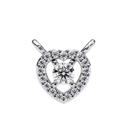 White gold heart halo pendant with floating round diamond
Open heart pendant with pavé diamond halo
White gold pendant with round diamond center
Diamond heart pendant in polished white gold
Floating round diamond heart necklace
White gold heart pendant with diamond halo
Elegant heart pendant with brilliant diamonds
Pavé heart pendant with solitaire diamond
Classic white gold diamond heart pendant
Heart halo necklace with round brilliant diamond