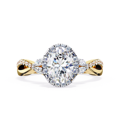 Oval Halo Diamond Ring Yellow Gold Twist Band
Oval Diamond Halo Ring With Marquise Side Stones
Yellow Gold Oval Diamond Engagement Ring Design
Oval Diamond Ring With Twisted Pave Shank
Halo Oval Diamond Ring With Leaf Side Accents
Oval Center Diamond Ring With Diamond Halo
Twisted Yellow Gold Oval Diamond Ring Setting
Oval Diamond Engagement Ring Front View Yellow Gold
Oval Halo Ring With Marquise Diamond Side Stones
Yellow Gold Oval Diamond Halo Engagement Ring