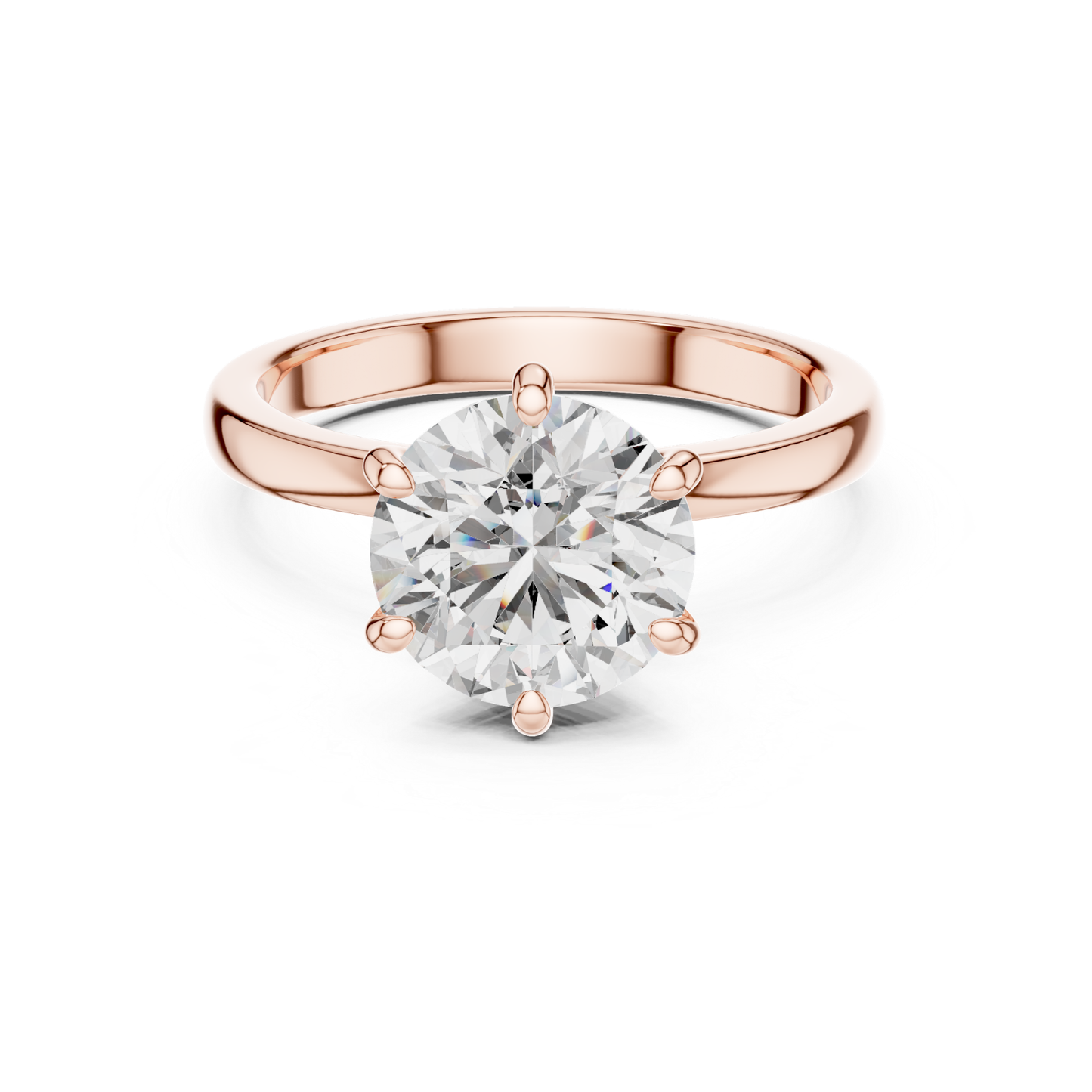 Classic rose gold round cut solitaire diamond ring
Polished rose gold round diamond solitaire ring
Six prong rose gold round diamond ring
Minimal rose gold solitaire diamond ring
Round brilliant rose gold solitaire ring
Fine rose gold round cut diamond ring
Front view rose gold solitaire diamond ring
Classic rose gold diamond solitaire ring
Simple rose gold round diamond ring
Rose gold six prong solitaire diamond ring