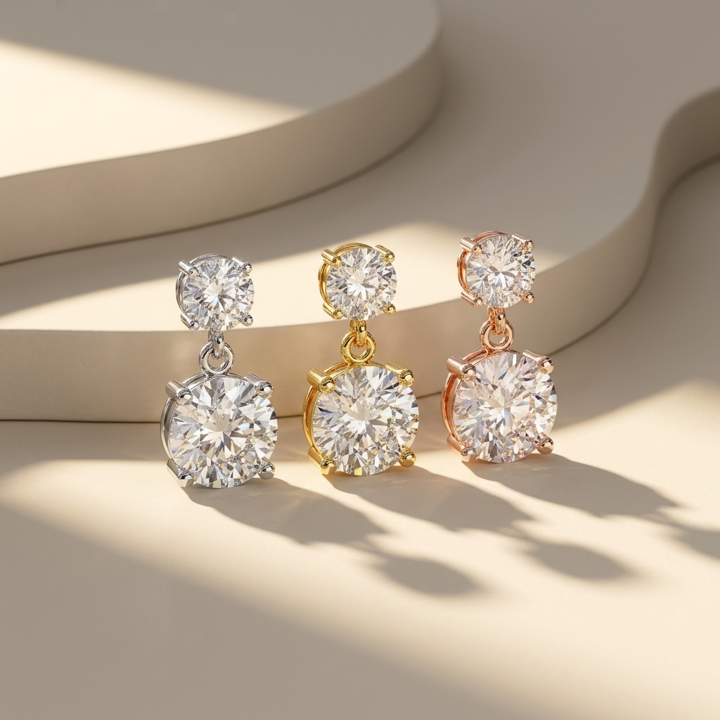 Classic Round Diamond Drop Earrings
Round Solitaire Earring Trio
Multi Metal Diamond Drop Earrings
Round Dangle Earring Collection
Four Prong Diamond Drop Earrings
Round Brilliant Drop Earrings
Designer Diamond Drop Collection
Fine Jewelry Drop Earrings
Round Diamond Earring Display
Timeless Diamond Drop Earrings