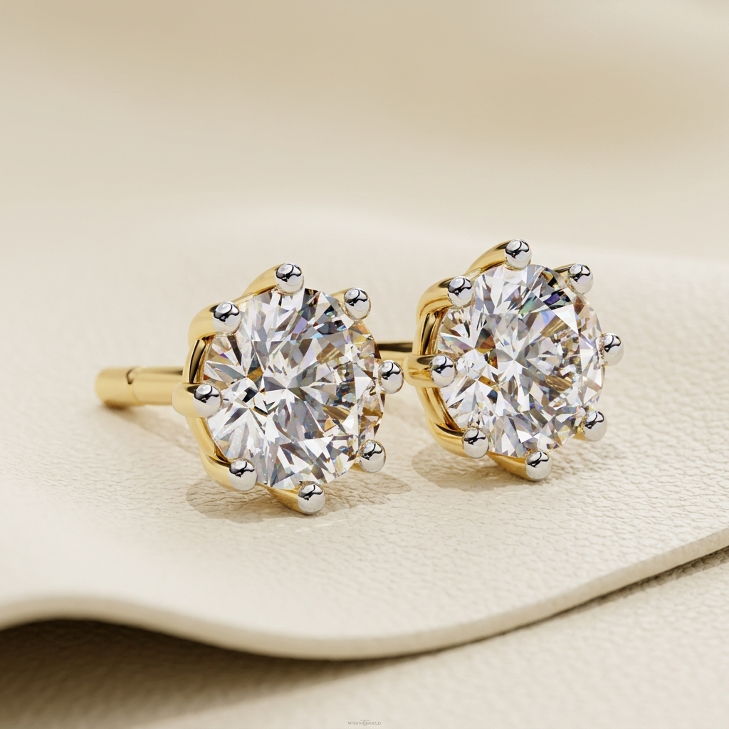 Yellow Gold Round Diamond Solitaire Stud Earrings With Four Prong Setting
Classic Yellow Gold Round Diamond Stud Earrings Featuring A Brilliant Solitaire
Elegant Yellow Gold Round Brilliant Diamond Stud Earrings With Timeless Design
Fine Yellow Gold Round Solitaire Diamond Earrings With Secure Four Prong Mount
Luxury Yellow Gold Round Diamond Stud Earrings With Brilliant Sparkle
Premium Yellow Gold Round Solitaire Stud Earrings With Polished Gold Setting
Designer Yellow Gold Round Diamond Earrings Featuring