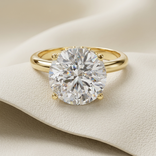 Round solitaire diamond ring in yellow gold.
Classic round diamond engagement ring.
Yellow gold round solitaire ring.
Round cut diamond ring.
Elegant round solitaire ring.
Gold round diamond engagement ring.
Six prong round solitaire ring.
Timeless round diamond ring.
Luxury round solitaire diamond ring.
Round brilliant diamond ring.