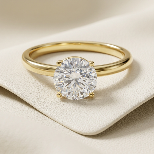Round solitaire gold ring
Classic diamond solitaire ring
Yellow gold engagement ring
Round diamond gold ring
Gold solitaire ring
Elegant diamond ring
Minimalist gold ring
Luxury solitaire diamond ring
Gold ring with diamond
Timeless engagement ring