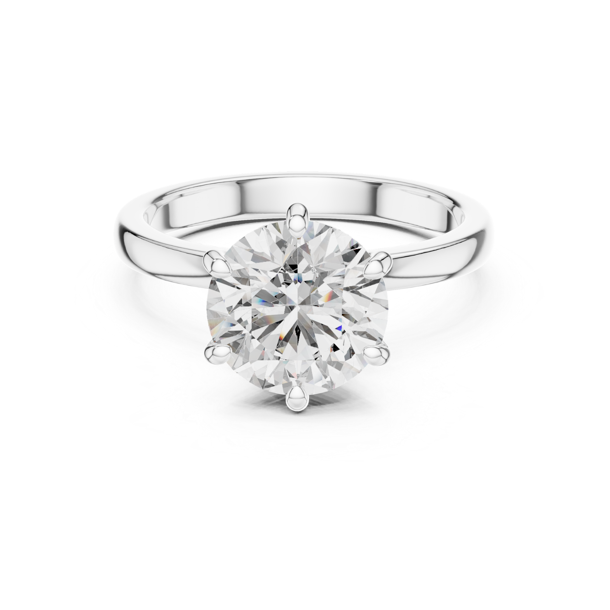 Classic white gold round cut solitaire diamond ring
Polished white gold round diamond solitaire ring
Six prong white gold round diamond ring
Minimal white gold solitaire diamond ring
Round brilliant white gold solitaire ring
Fine white gold round cut diamond ring
Front view white gold solitaire diamond ring
Classic white gold diamond solitaire ring
Simple white gold round diamond ring
White gold six prong solitaire diamond ring