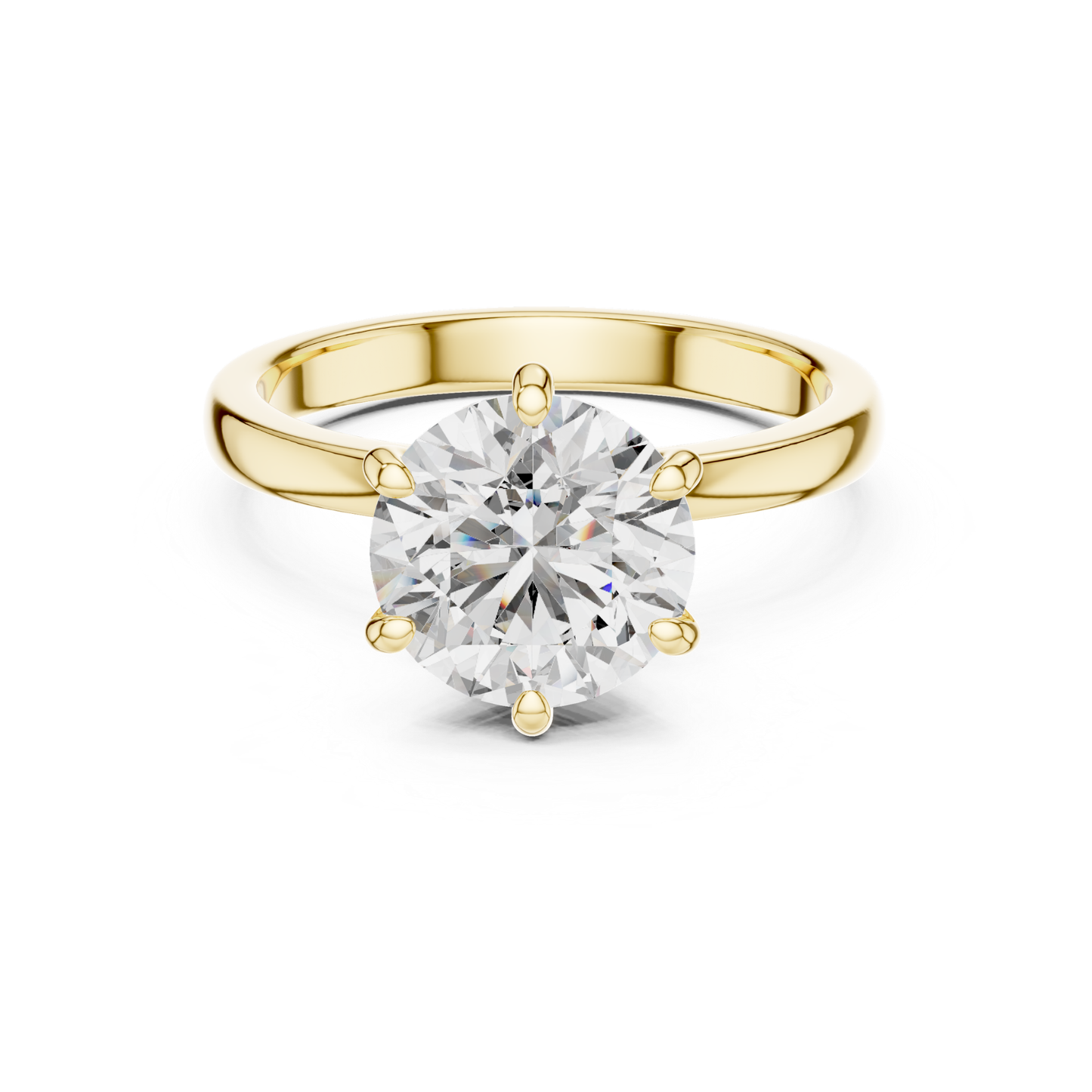 Classic yellow gold round cut solitaire diamond ring
Polished yellow gold round diamond solitaire ring
Six prong yellow gold round diamond ring
Minimal yellow gold solitaire diamond ring
Round brilliant yellow gold solitaire ring
Fine yellow gold round cut diamond ring
Front view yellow gold solitaire diamond ring
Classic yellow gold diamond solitaire ring
Simple yellow gold round diamond ring
Yellow gold six prong solitaire diamond ring