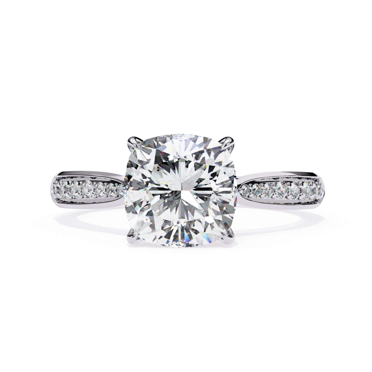 Cushion Cut Diamond Solitaire Ring In White Gold
White Gold Cushion Cut Diamond Ring
Cushion Cut Diamond Engagement Ring
Solitaire Cushion Cut Diamond Ring
Four Prong Cushion Cut Diamond Ring
White Gold Diamond Ring With Pavé Band
Cushion Cut Diamond Ring With Accent Diamonds
Classic Cushion Cut Engagement Ring
Minimal Cushion Cut Diamond Ring
Elegant Cushion Cut Diamond Ring In White Gold