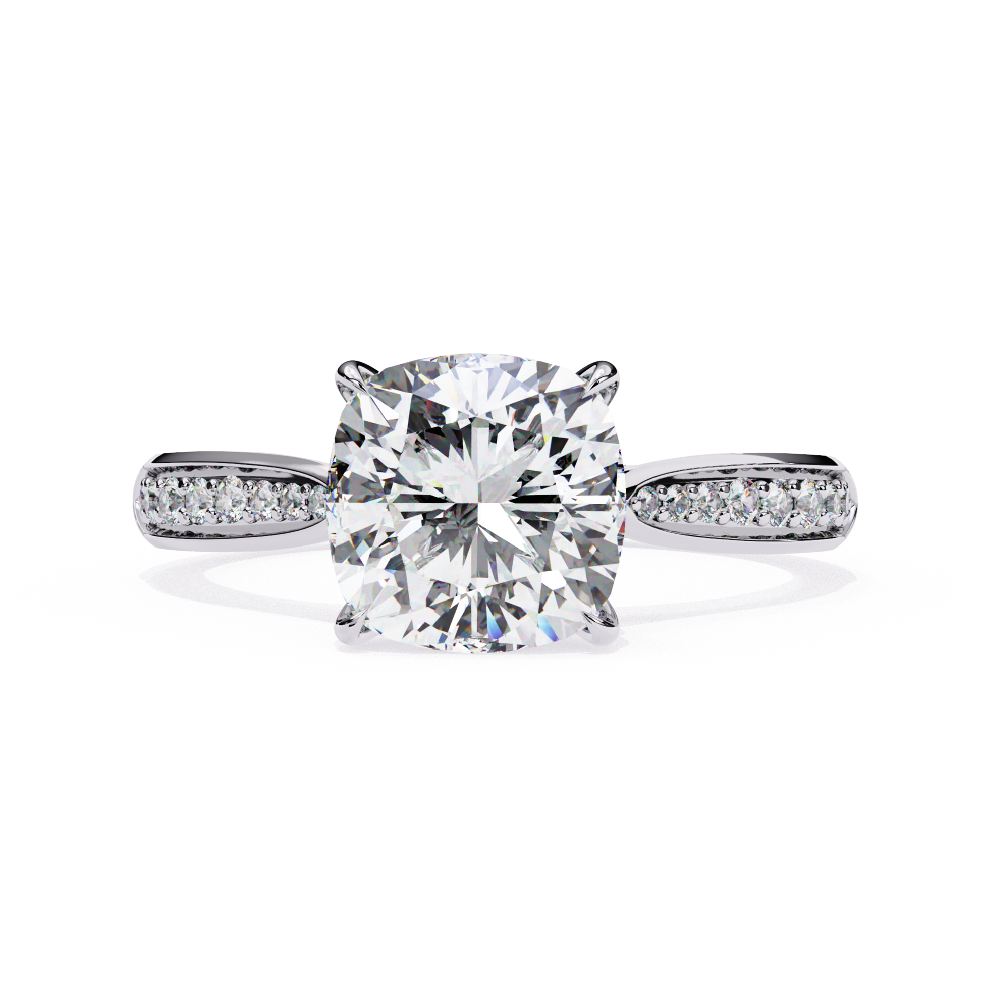 Cushion Cut Diamond Solitaire Ring In White Gold
White Gold Cushion Cut Diamond Ring
Cushion Cut Diamond Engagement Ring
Solitaire Cushion Cut Diamond Ring
Four Prong Cushion Cut Diamond Ring
White Gold Diamond Ring With Pavé Band
Cushion Cut Diamond Ring With Accent Diamonds
Classic Cushion Cut Engagement Ring
Minimal Cushion Cut Diamond Ring
Elegant Cushion Cut Diamond Ring In White Gold