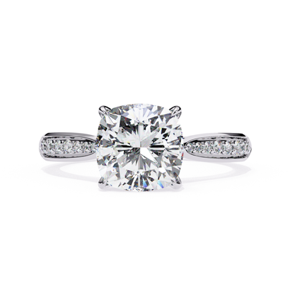 Cushion Cut Diamond Solitaire Ring In White Gold
White Gold Cushion Cut Diamond Ring
Cushion Cut Diamond Engagement Ring
Solitaire Cushion Cut Diamond Ring
Four Prong Cushion Cut Diamond Ring
White Gold Diamond Ring With Pavé Band
Cushion Cut Diamond Ring With Accent Diamonds
Classic Cushion Cut Engagement Ring
Minimal Cushion Cut Diamond Ring
Elegant Cushion Cut Diamond Ring In White Gold
