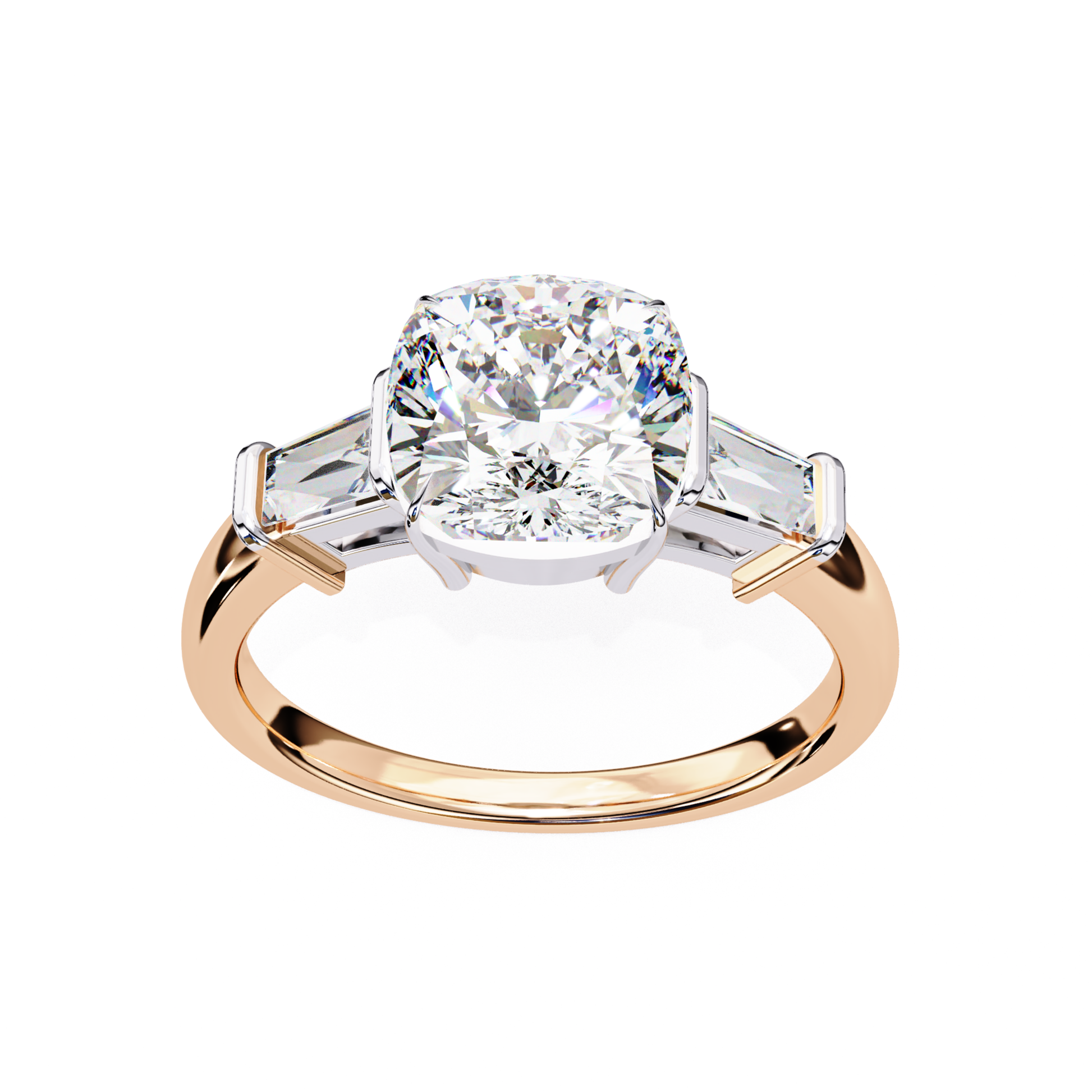 Cushion Diamond Three Stone Ring In Rose Gold
Rose Gold Cushion Diamond Ring With Tapered Baguettes
Cushion Cut Diamond Three Stone Rose Gold Ring
Cushion Diamond Ring With Tapered Side Stones
Rose Gold Ring With Cushion Center Diamond
Classic Cushion Diamond Ring With Side Diamonds
Cushion Cut Diamond Ring Raised Gallery Design
Three Stone Cushion Diamond Prong Set Ring
Rose Gold Cushion Diamond Statement Ring
Cushion Diamond Ring With Tapered Baguette Diamonds