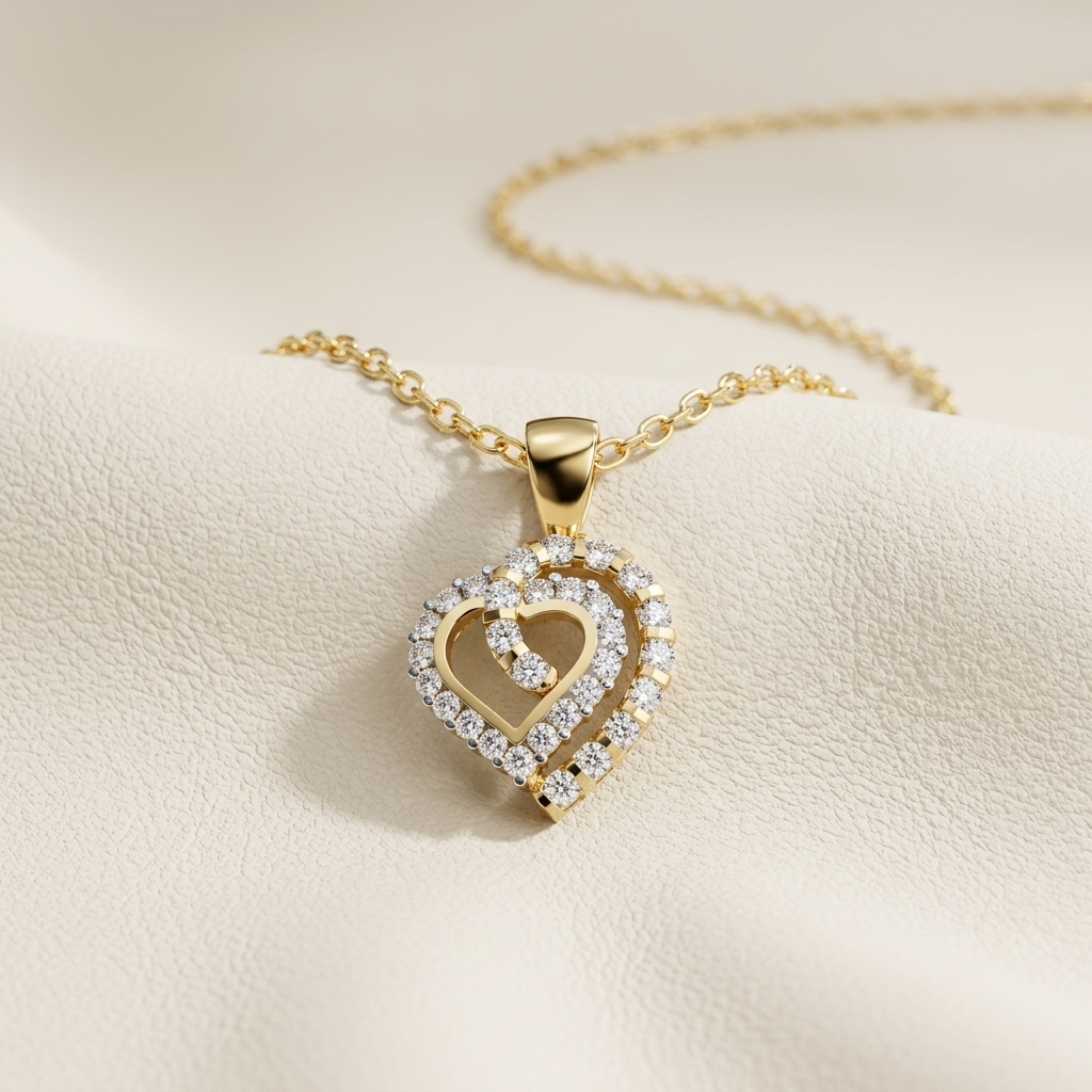Double heart diamond pendant
Heart halo pendant necklace
Gold heart diamond pendant
Diamond heart necklace
Open heart halo pendant
Gold diamond heart charm
Romantic heart pendant
Elegant diamond necklace
Heart shaped gold pendant
Luxury heart diamond pendant