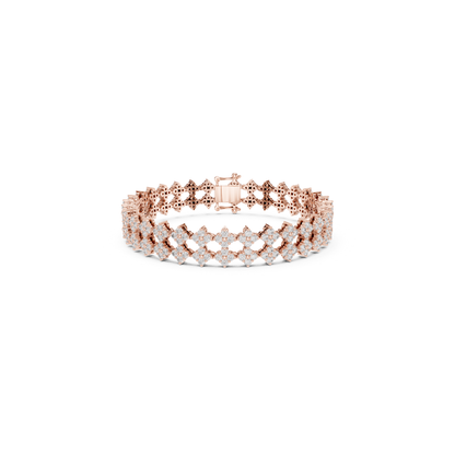 Rose gold round diamond bracelet for women
Elegant rose gold floral diamond bracelet
Luxury rose gold bracelet with diamonds
Womens diamond floral bracelet jewelry
Designer rose gold round diamond bracelet
Premium floral bracelet in rose gold
Stylish rose gold diamond bracelet design
Fine jewelry bracelet with round diamonds
Glamorous floral diamond bracelet for women
Rose gold bracelet with sparkling diamonds