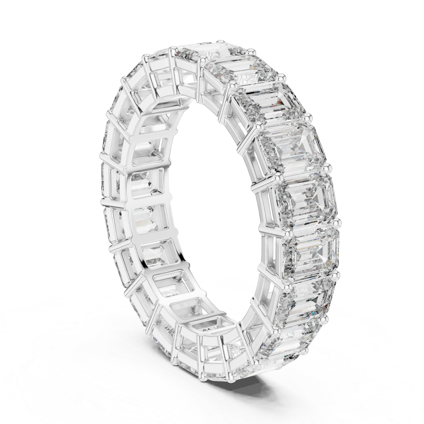 Emerald Diamond Eternity Ring Open Side View
Emerald Cut Diamond Band Gallery View
Diamond Eternity Ring Inner Structure View
Emerald Cut Band Ring Angled Profile View
Full Eternity Diamond Ring Openwork View
Emerald Diamond Ring Side Gallery Angle
Prong Set Emerald Diamond Band Profile View
Emerald Cut Eternity Ring Inner Detail View
Diamond Eternity Band Rear Side Perspective
Emerald Diamond Ring Open Frame View