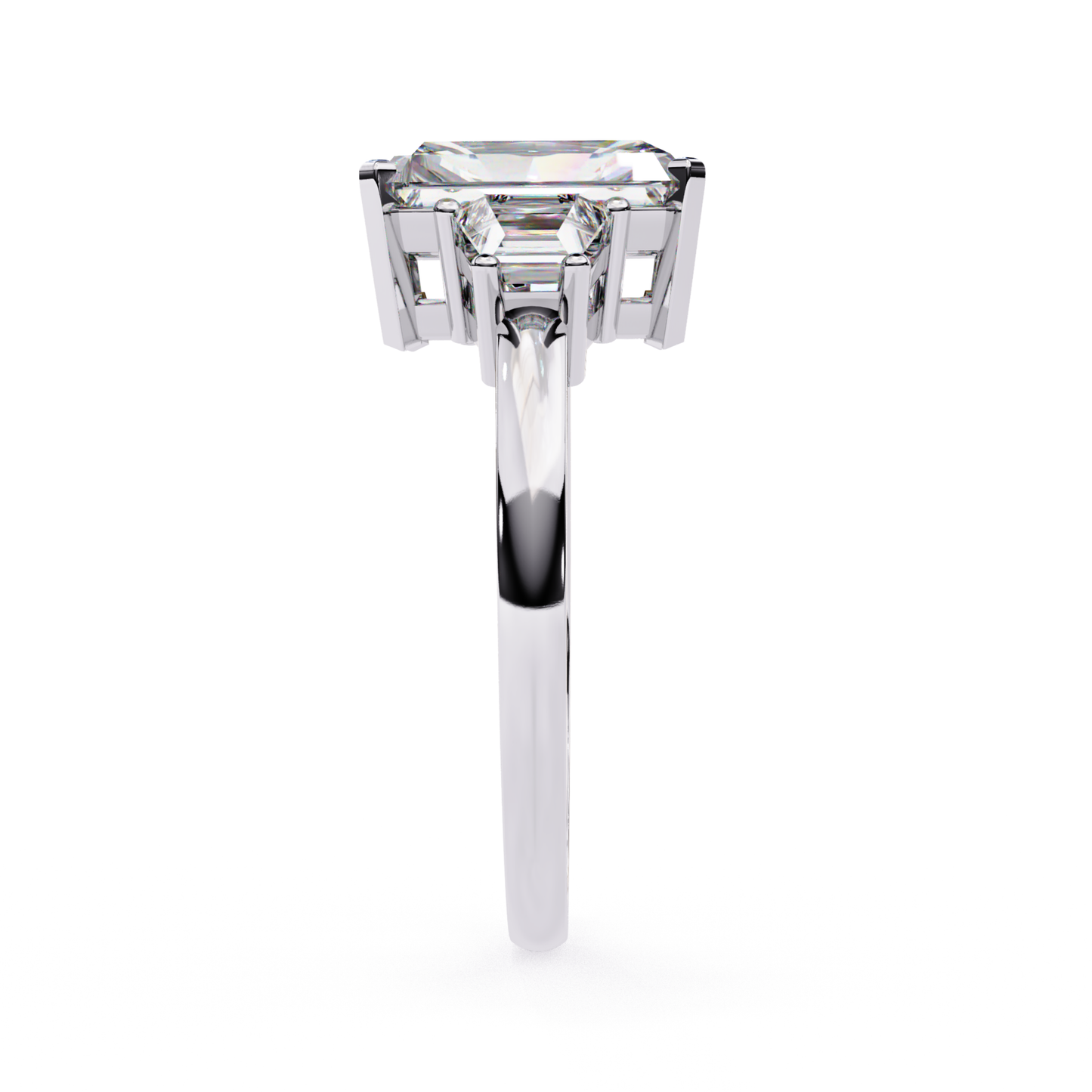 Emerald Cut Three Stone Diamond Ring Side View White Gold
White Gold Emerald Cut Diamond Ring Side View Design
Side View Emerald Center Diamond With Side Stones
Emerald Diamond Ring With Trapezoid Side Stones
Three Stone Emerald Diamond Ring Setting Design
Diamond Ring Side Profile View With Prongs
Polished White Gold Emerald Diamond Ring
Classic Emerald Cut Diamond Ring Design
Slim Band Emerald Three Stone Ring Style
Fine Emerald Diamond Ring White Gold Design