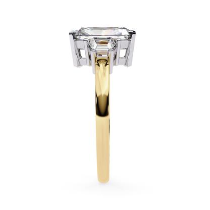 Emerald Cut Three Stone Diamond Ring Side View Yellow Gold
Yellow Gold Emerald Cut Diamond Ring Side View Design
Side View Emerald Center Diamond With Side Stones
Emerald Diamond Ring With Trapezoid Side Stones
Three Stone Emerald Diamond Ring Setting Design
Diamond Ring Side Profile View With Prongs
Polished Yellow Gold Emerald Diamond Ring
Classic Emerald Cut Diamond Ring Design
Slim Band Emerald Three Stone Ring Style
Fine Emerald Diamond Ring Yellow Gold Design