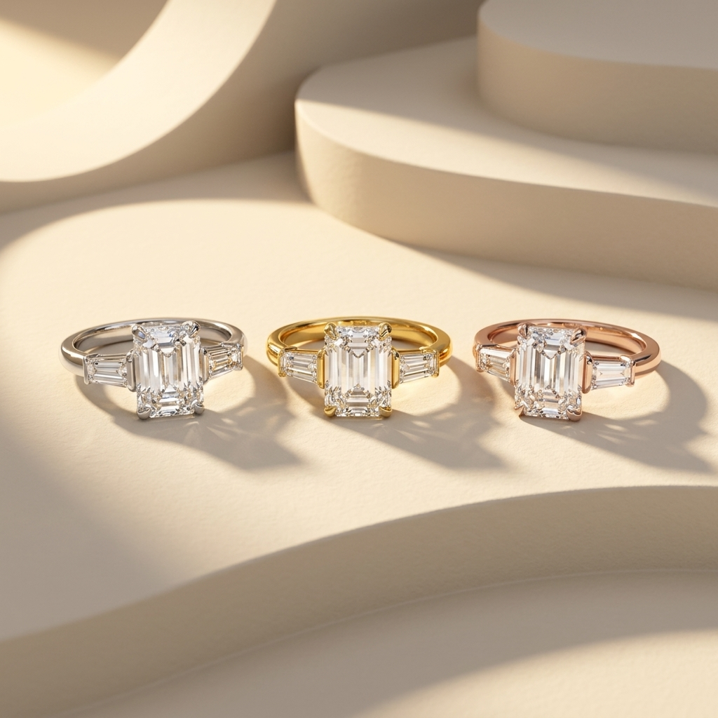 Emerald Cut Three Stone Ring Collection In Three Gold Tones
White Yellow And Rose Gold Emerald Cut Diamond Rings
Trio Of Emerald Cut Three Stone Diamond Rings
Emerald Cut Diamond Rings In White Yellow And Rose Gold
Elegant Emerald Cut Three Stone Ring Collection
Three Gold Emerald Cut Diamond Engagement Rings
Luxury Emerald Cut Diamond Ring Collection
Fine Jewelry Emerald Cut Rings In Three Metal Finishes
Classic Emerald Cut Three Stone Diamond Rings
Sparkling Emerald Cut Diamond Ring Collection