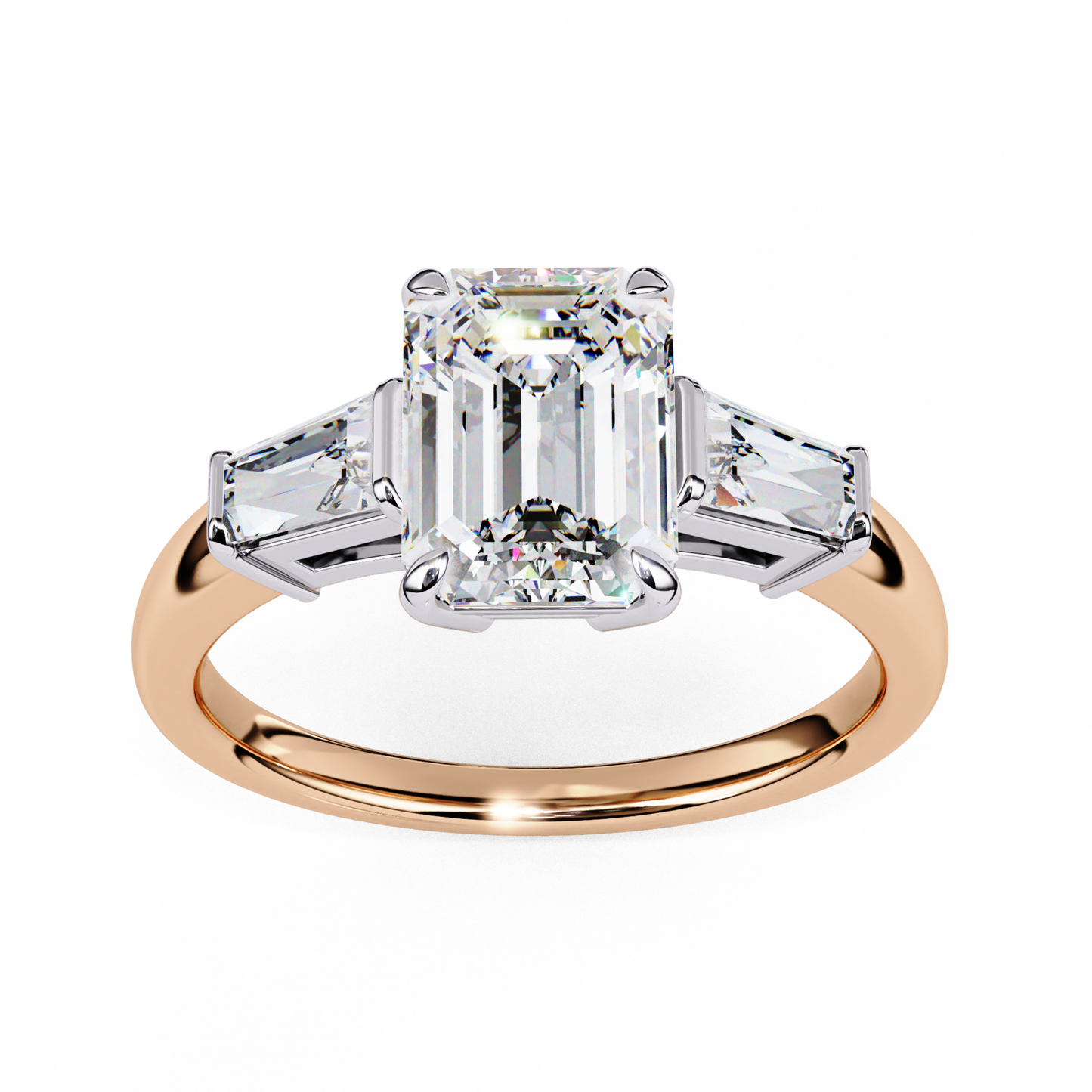 Emerald Cut Diamond Three Stone Ring In Rose Gold
Emerald Cut Center Diamond With Trapezoid Side Stones Ring
Rose Gold Emerald Cut Diamond Engagement Ring
Elegant Emerald Cut Diamond Three Stone Engagement Ring
Emerald Cut Diamond Ring With Trapezoid Side Diamonds
Rose Gold Three Stone Diamond Ring
Classic Emerald Cut Diamond Engagement Ring
Fine Jewelry Emerald Cut Diamond Ring In Rose Gold
Luxury Emerald Cut Diamond Ring With Side Stones
Sparkling Emerald Cut Three Stone Diamond Ring