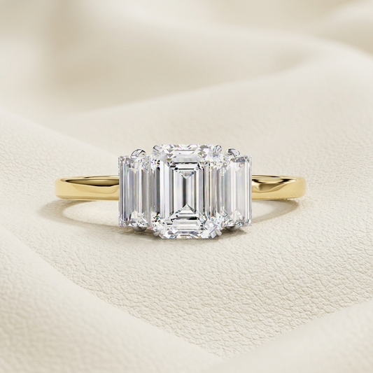 Emerald Cut Diamond Three Stone Ring In Yellow Gold
Yellow Gold Emerald Cut Diamond Engagement Ring
Emerald Cut Center Diamond With Step Cut Side Stones
Elegant Emerald Cut Three Stone Diamond Ring
Yellow Gold Ring With Emerald Cut Diamonds
Classic Three Stone Emerald Cut Diamond Ring
Fine Jewelry Emerald Cut Diamond Ring In Yellow Gold
Luxury Emerald Cut Diamond Engagement Ring
Sparkling Emerald Cut Three Stone Yellow Gold Ring
Timeless Emerald Cut Diamond Ring With Side Stones