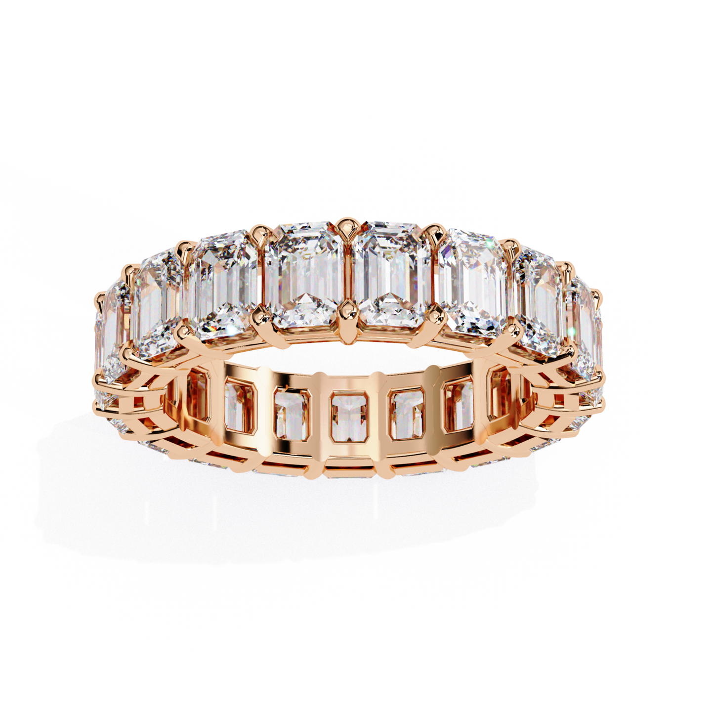 Emerald Cut Diamond Eternity Band In Rose Gold
Rose Gold Emerald Cut Diamond Eternity Band
Full Eternity Band With Emerald Cut Diamonds
Luxury Rose Gold Diamond Eternity Band
Emerald Cut Diamond Wedding Band In Rose Gold
Shared Prong Emerald Cut Diamond Band In Rose Gold
Classic Rose Gold Emerald Diamond Band
Elegant Emerald Cut Diamond Band Front View
Rose Gold Diamond Anniversary Eternity Band
Continuous Emerald Cut Diamond Band In Rose Gold