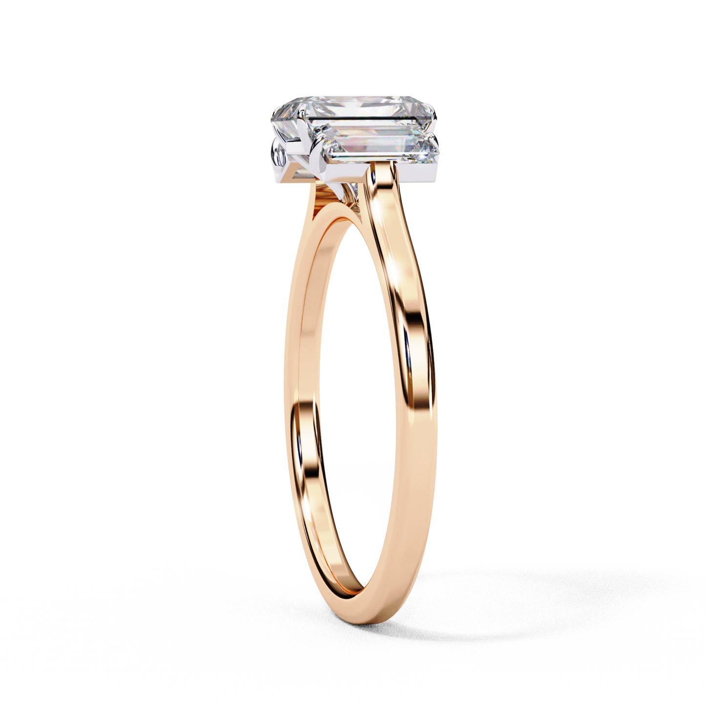 Rose Gold Emerald Diamond Ring Side View
Emerald Cut Diamond Ring Side View Rose Gold
Emerald Diamond Ring With Baguette Side Diamonds Side View
Rose Gold Three Stone Diamond Ring Side Profile
Emerald Cut Diamond Ring With Baguette Side Stones
Rose Gold Emerald Diamond Ring Profile View
Slim Band Emerald Diamond Ring Side Detail
Emerald Diamond Ring Rose Gold Angle View
Rose Gold Emerald Ring With Side Baguettes
Emerald Diamond Ring Side Perspective Rose Gold
