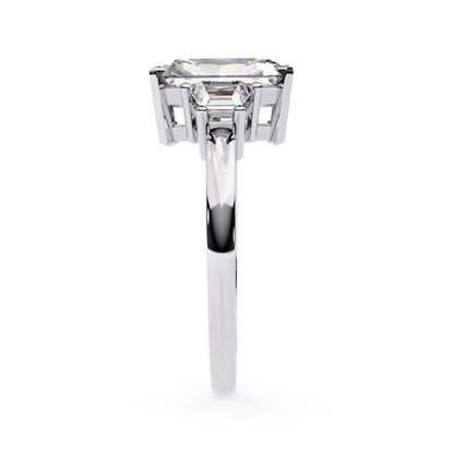 Emerald diamond side view
White gold ring profile
Emerald stone mount
Diamond setting side
White gold band side
Emerald cut edge view
Diamond prong detail
White gold ring edge
Emerald diamond mount
Ring side angle