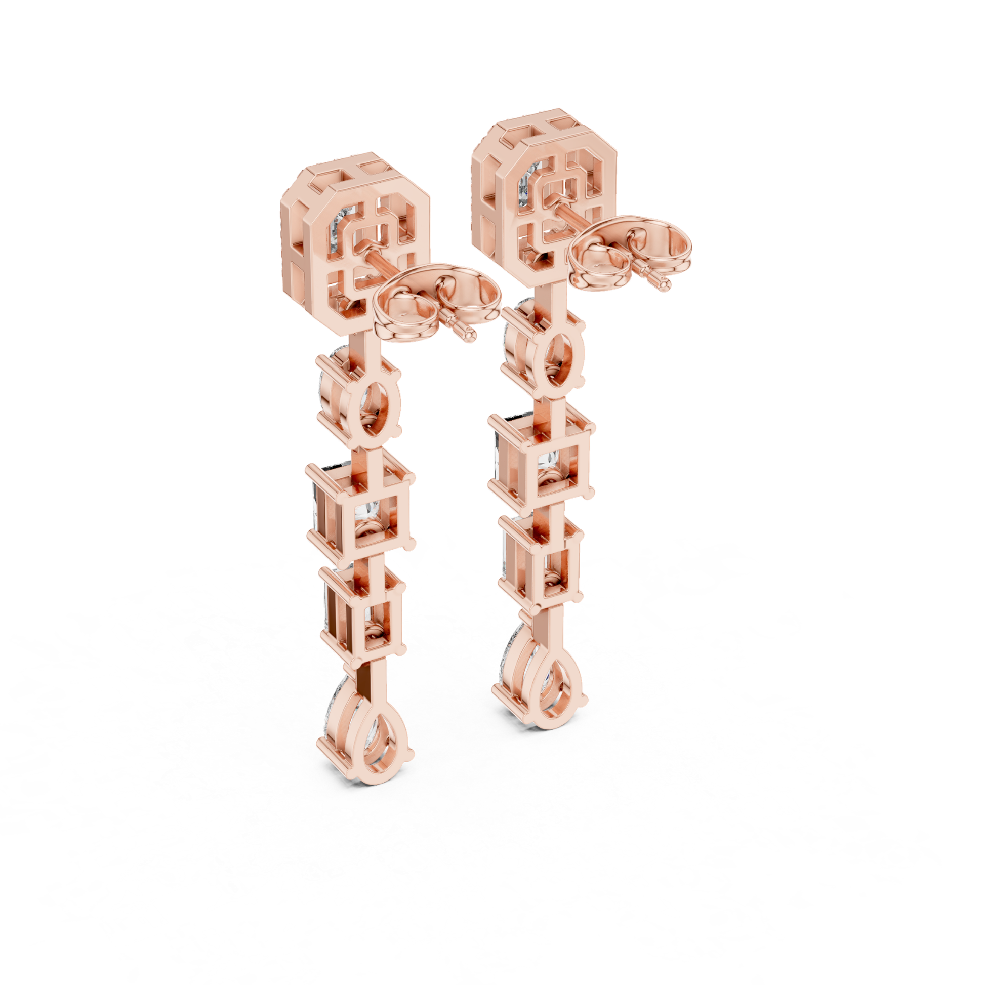 Back view rose gold emerald halo diamond earrings
Rear view diamond drop earrings in rose gold
Rose gold dangle earrings back profile
Back angle emerald halo diamond earrings
Rose gold linear diamond earrings rear view
Open gallery diamond drop earrings back side
Rear profile mixed shape diamond earrings
Rose gold geometric diamond earrings back view
Diamond dangle earrings rear angle in rose gold
Back side rose gold diamond drop earrings