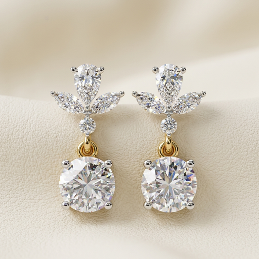 Floral Diamond Drop Earrings Featuring Pear And Round Cut Diamonds
Elegant Diamond Drop Earrings With A Beautiful Floral Inspired Design
Premium Floral Diamond Earrings Crafted With Brilliant White Diamonds
Luxury Diamond Drop Earrings Showcasing Pear Shape And Round Cut Stones
Fine Jewelry Floral Earrings Designed With Sparkling Diamond Details
Sophisticated Diamond Drop Earrings With An Elegant Floral Motif
High Quality Floral Diamond Earrings Crafted For Timeless Beauty
Beautiful Diamond Earrings Featuri