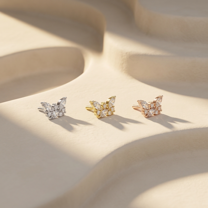Floral Marquise Diamond Stud Earrings Collection In White Gold Yellow Gold And Rose Gold
Three Gold Tone Marquise Diamond Stud Earrings With Delicate Floral Cluster Design
Elegant Marquise And Round Diamond Stud Earrings Collection In Three Metal Finishes
Luxury Floral Cluster Diamond Stud Earrings Available In White Yellow And Rose Gold
Premium Marquise Diamond Earrings Featuring Round Brilliant Accent Diamonds
Designer Floral Inspired Diamond Stud Earrings In White Yellow And Rose Gold
Fine Marquise And R
