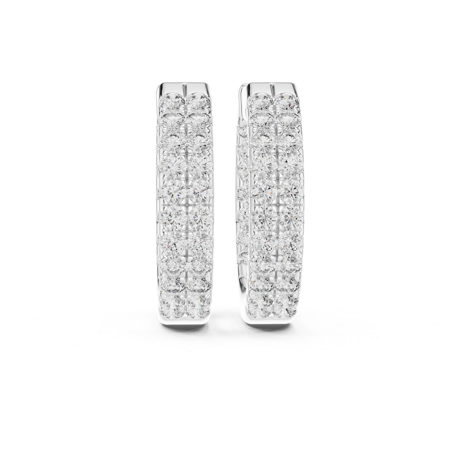 Front view white gold diamond hoop earrings
White gold hoop earrings with round diamonds
Round diamond white gold hoop earrings
Front view diamond hoops in white gold
Luxury white gold hoop earrings with diamonds
Elegant white gold diamond hoop earrings
Fine white gold hoops with round diamonds
Modern white gold diamond hoop earrings
Stylish white gold hoop earrings with diamonds
Double row diamond white gold hoop earrings
