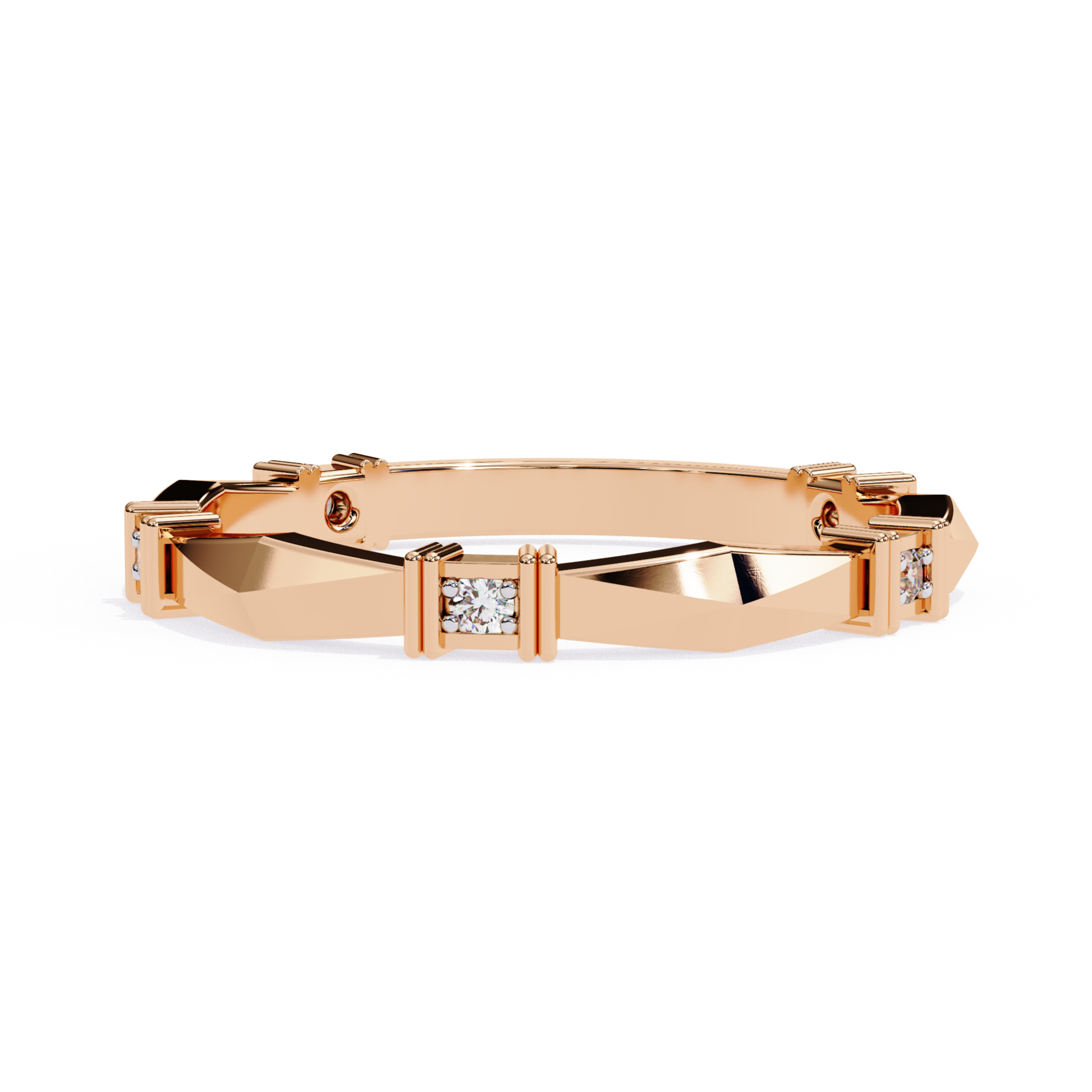 Elegant rose gold bracelet with geometric diamond accents
Premium bracelet featuring a sleek angular design
Stylish rose gold bracelet with refined diamond detailing
Contemporary bracelet with structured geometric pattern
Designer piece with polished and modern craftsmanship
Sophisticated bracelet for a warm luxurious look
High-end rose gold bracelet with subtle diamond highlights
Chic accessory with bold and clean design lines
Elegant bracelet blending minimalism with luxury
Statement bracelet perfect for 