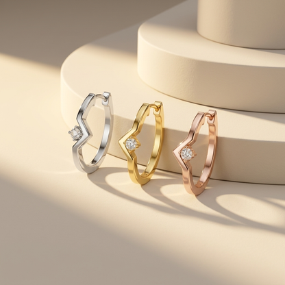 Geometric diamond hoop earrings in white yellow and rose gold
Modern hoop earrings in three gold finishes
White yellow and rose gold diamond hoops
Luxury geometric earring collection
Fine jewelry hoop earrings comparison
Premium diamond hoop earrings display
Contemporary gold hoop earrings
Elegant minimalist diamond hoops
Stylish geometric earrings collection
Luxury diamond hoop earrings in three metals