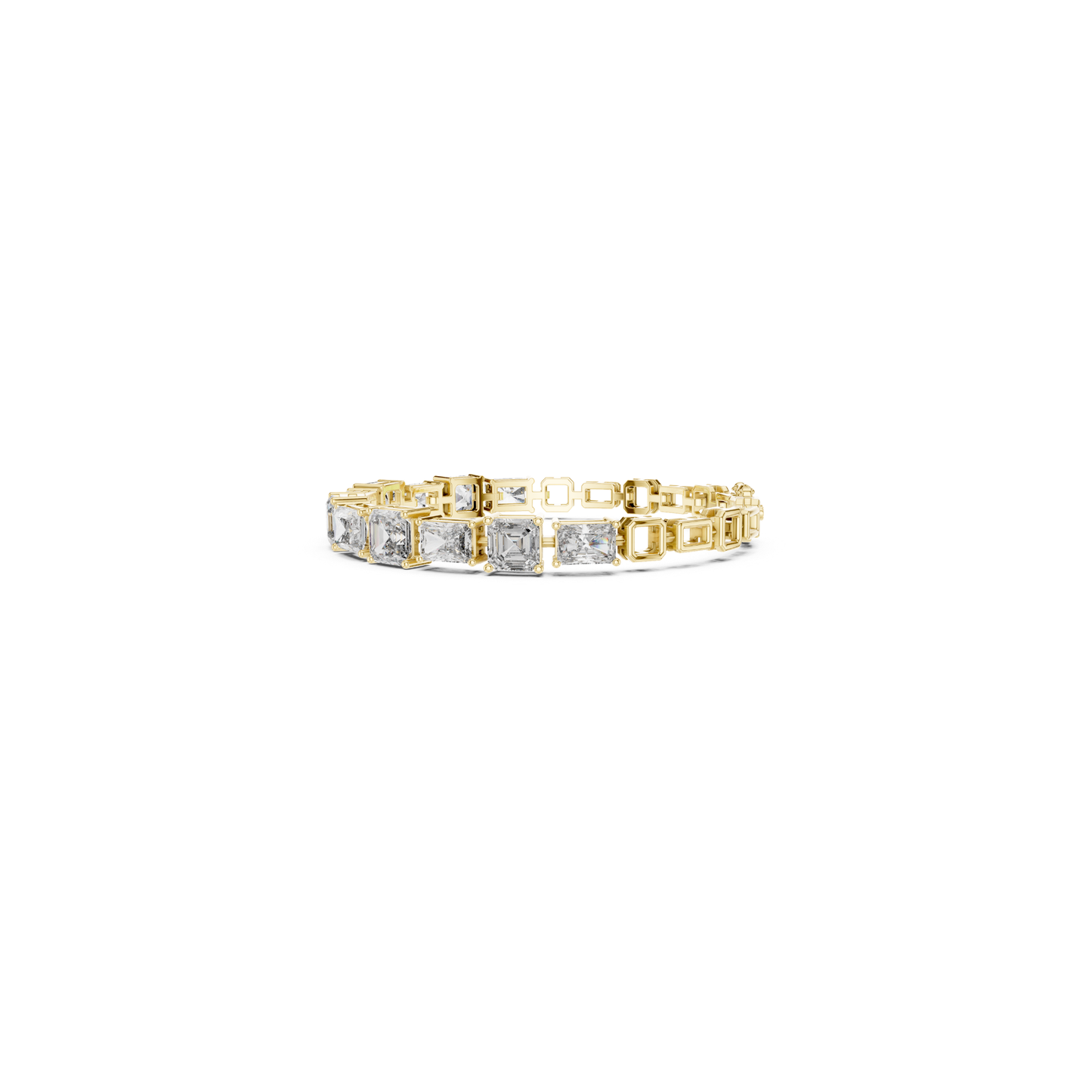 Yellow gold bracelet with mixed shape diamonds
Geometric diamond tennis bracelet in polished yellow gold
Elegant bracelet with radiant and emerald stones
Luxury yellow gold bracelet with fancy cut diamonds
Fine tennis bracelet with geometric stone layout
Statement diamond bracelet with sleek gold links
Modern yellow gold bracelet with bold diamonds
Delicate bracelet with polished yellow gold finish
Premium diamond bracelet with unique cut pattern
Stylish tennis bracelet with fancy diamond setting