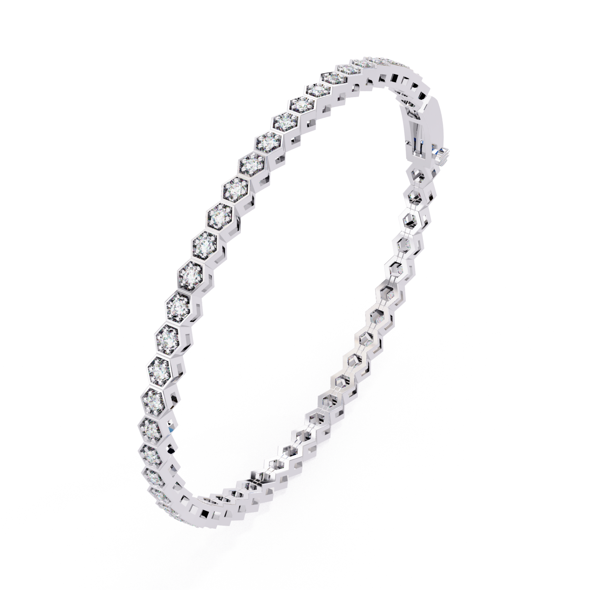 Hexagon Diamond Tennis Bracelet Angle View White Gold
Angled Hexagon Diamond Bracelet In White Gold Style
White Gold Hexagon Tennis Bracelet Side Angle View
Round Diamond Hexagon Link Bracelet Angled Profile
Classic Hexagon Diamond Bracelet White Gold Angle
White Gold Diamond Tennis Bracelet Perspective View
Hexagon Link Diamond Bracelet Angled White Gold
White Gold Diamond Bracelet With Hexagon Links
Angle View Hexagon Diamond Tennis Bracelet Gold
Hexagon Diamond Bracelet Three Quarter View Gold