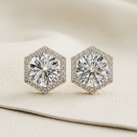 Hexagon Halo Diamond Stud Earrings
Geometric Diamond Stud Earrings
Hexagon Frame Diamond Earrings
Round Diamond Hexagon Studs
Pave Hexagon Diamond Earrings
Modern Hexagon Diamond Studs
Polygon Diamond Stud Earrings
Halo Frame Diamond Earrings
Hexagonal Diamond Ear Studs
Contemporary Diamond Stud Earrings