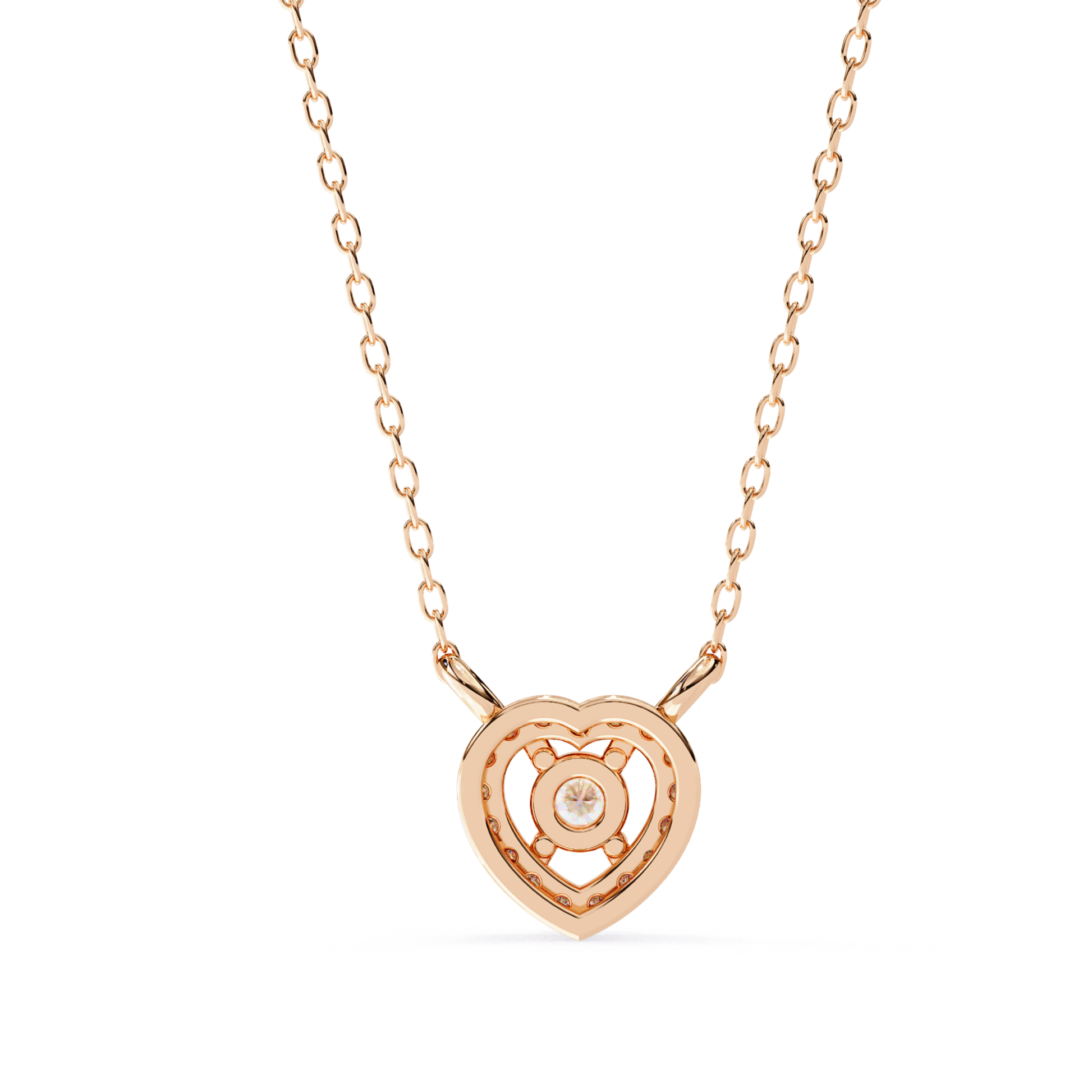 Rose gold hidden heart diamond pendant
Heart pendant with hidden diamond detail
Rose gold open heart necklace
Minimalist heart pendant in rose gold
Heart pendant with floating round diamond
Polished rose gold heart necklace
Elegant hidden heart diamond pendant
Contemporary heart pendant with center diamond
Open heart rose gold pendant with solitaire
Classic rose gold heart diamond necklace