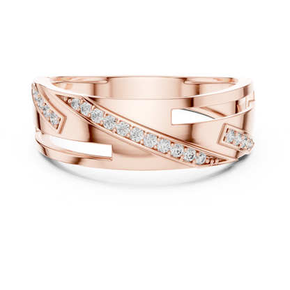 Rose gold geometric ring with round diamonds
Luxury rose gold diamond band ring design
Elegant rose gold ring with sparkling diamonds
Modern rose gold fashion ring for women
Stylish rose gold diamond ring with open accents
Premium rose gold statement ring with diamonds
Fine jewelry rose gold round diamond ring
Contemporary rose gold designer diamond band
Beautiful rose gold ring with pave diamonds
Trendy rose gold diamond ring with modern pattern