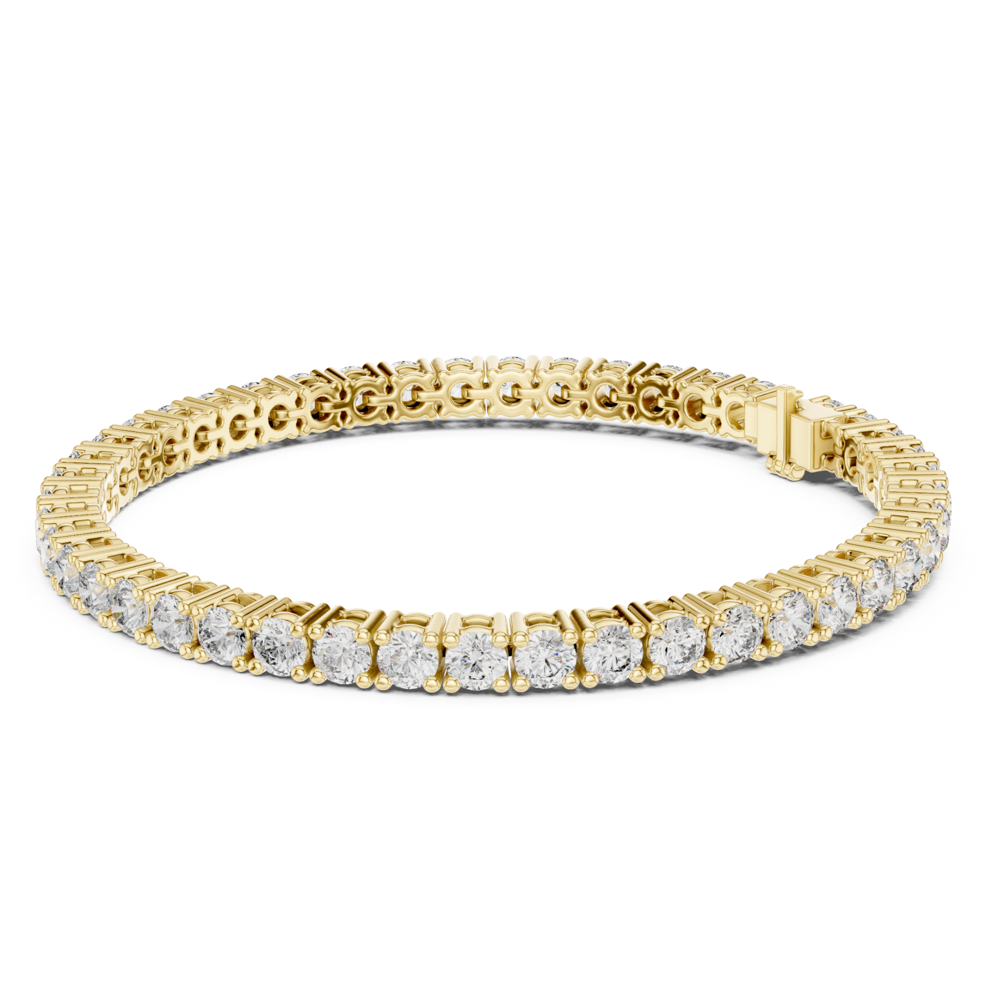 Yellow gold diamond tennis bracelet with elegant style
Classic diamond line bracelet in yellow gold
Fine yellow gold bracelet with brilliant stones
Luxury tennis bracelet with secure clasp design
Minimal diamond bracelet for modern wear
Yellow gold bracelet with continuous diamonds
Delicate tennis bracelet with polished links
Premium yellow gold bracelet with diamond row
Timeless diamond bracelet for daily styling
Classic yellow gold tennis bracelet with prong setting