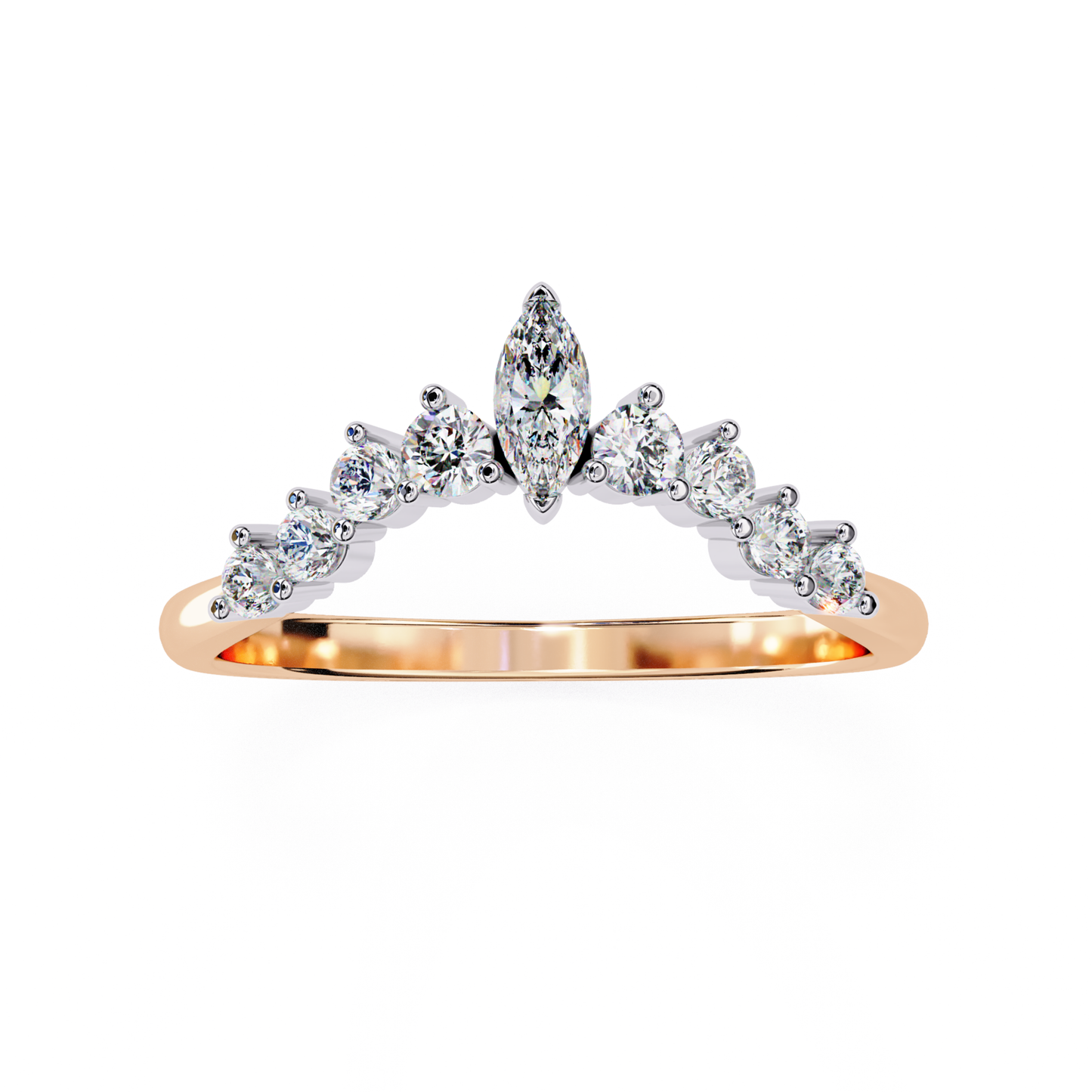 Rose Gold Marquise Diamond Curved Wedding Band
Marquise Diamond Curved Ring In Rose Gold Style
Round Diamond Accent Band With Rose Gold Finish
Rose Gold Curved Diamond Ring Modern Design
Marquise Center Diamond Band Rose Gold Details
Diamond Curved Band In Rose Gold Premium Finish
Rose Gold Marquise Shape Diamond Ring Design
Curved Wedding Band With Diamond Side Details
Rose Gold Diamond Band Elegant Modern Design
Marquise Diamond Ring Rose Gold Classic Style