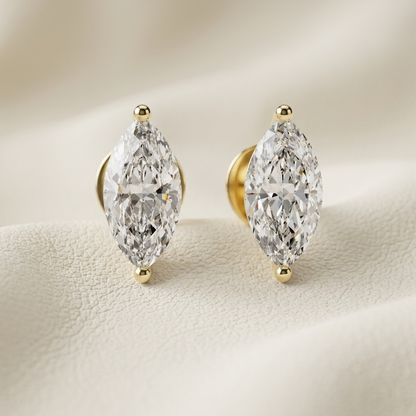 Yellow gold marquise diamond stud earrings featuring brilliant marquise-cut solitaire diamonds.
Elegant marquise cut diamond stud earrings crafted in polished yellow gold.
Luxury yellow gold marquise diamond earrings with a classic two-prong setting.
Fine jewelry marquise diamond stud earrings showcasing exceptional brilliance.
Contemporary yellow gold marquise solitaire diamond earrings with a timeless design.
Premium marquise cut diamond stud earrings designed in polished yellow gold.
Designer yellow gold