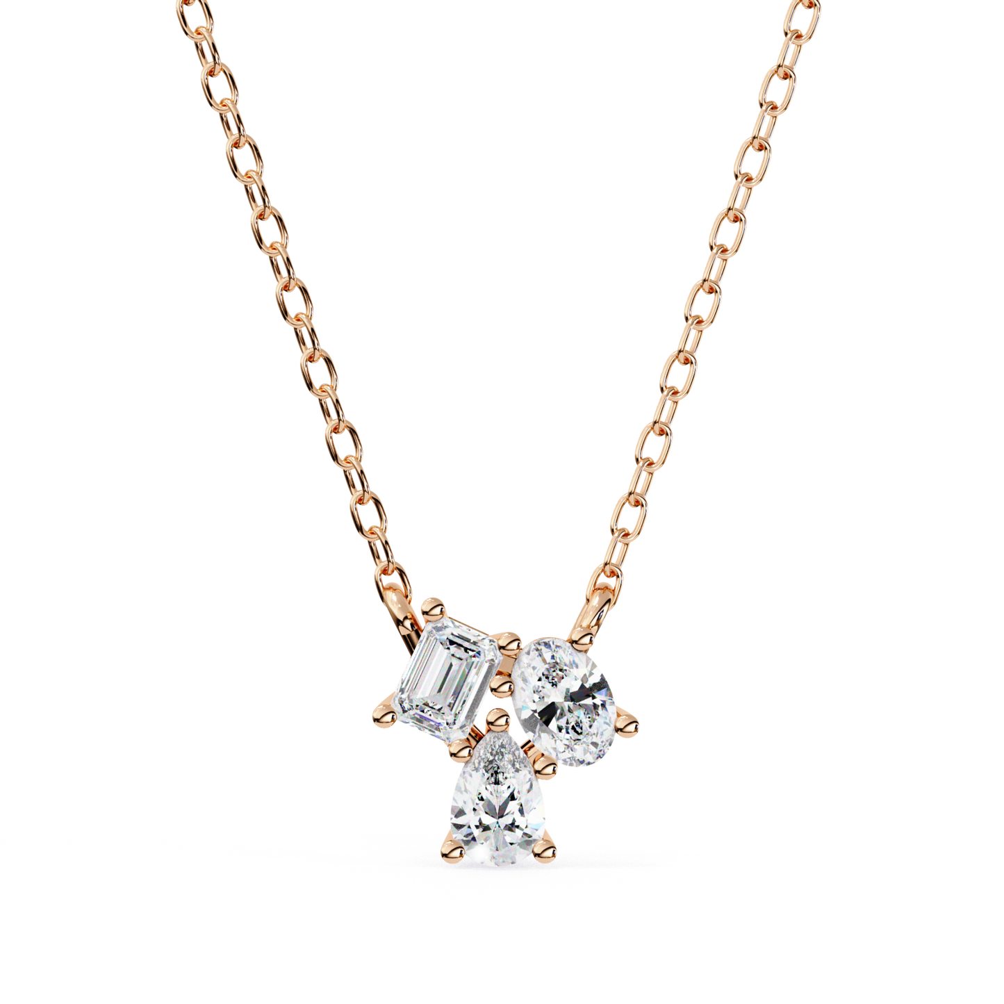 Rose Gold Mixed Shape Diamond Necklace
Rose Gold Diamond Pendant Necklace Design
Three Stone Mixed Diamond Necklace Rose Gold
Rose Gold Necklace With Pear Round Emerald Diamonds
Mixed Cut Diamond Pendant Rose Gold
Rose Gold Diamond Necklace With Prong Setting
Multi Shape Diamond Necklace Rose Gold
Rose Gold Diamond Chain Necklace Design
Mixed Diamond Pendant Necklace Rose Gold
Rose Gold Necklace With Different Diamond Shapes