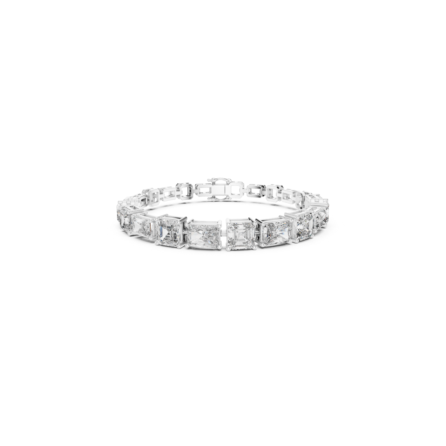 White gold tennis bracelet with emerald and radiant diamonds
Elegant diamond bracelet in polished white gold
Emerald and radiant cut diamond bracelet in white gold
White gold bracelet with fancy cut diamond setting
Luxury diamond bracelet with secure clasp closure
Fine white gold bracelet with geometric diamonds
Statement tennis bracelet with emerald and radiant stones
Delicate white gold bracelet with mixed cut diamonds
Premium diamond bracelet with modern stone layout
Classic white gold bracelet wi