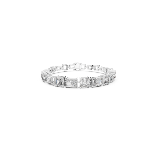 White gold tennis bracelet with emerald and radiant diamonds
Elegant diamond bracelet in polished white gold
Emerald and radiant cut diamond bracelet in white gold
White gold bracelet with fancy cut diamond setting
Luxury diamond bracelet with secure clasp closure
Fine white gold bracelet with geometric diamonds
Statement tennis bracelet with emerald and radiant stones
Delicate white gold bracelet with mixed cut diamonds
Premium diamond bracelet with modern stone layout
Classic white gold bracelet wi