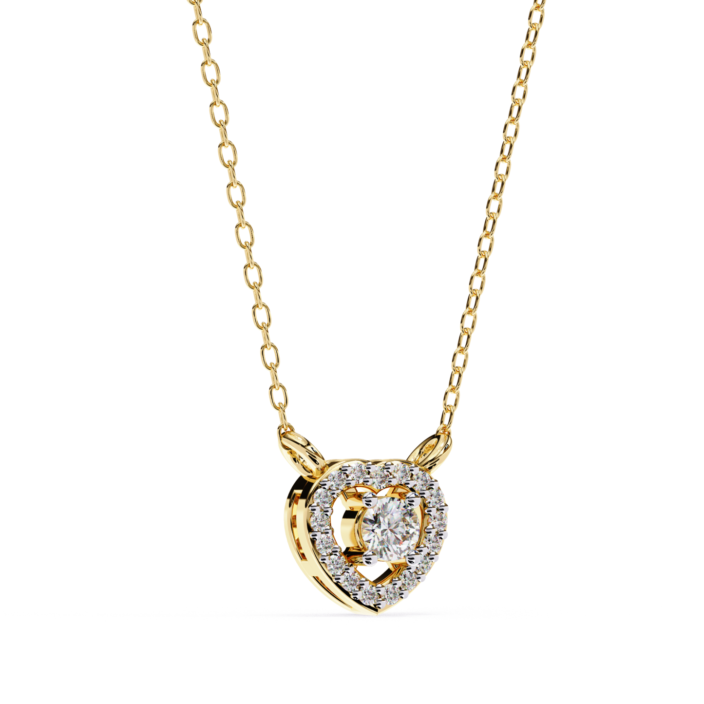 Yellow gold nested heart halo diamond pendant
Diamond heart pendant with floating round center
Yellow gold heart halo necklace with diamonds
Open heart diamond pendant in yellow gold
Heart shaped halo pendant with round diamond
Yellow gold pendant with diamond heart design
Elegant heart halo diamond necklace
Sparkling heart pendant with solitaire diamond
Classic yellow gold diamond heart pendant
Layered heart halo pendant with round diamond