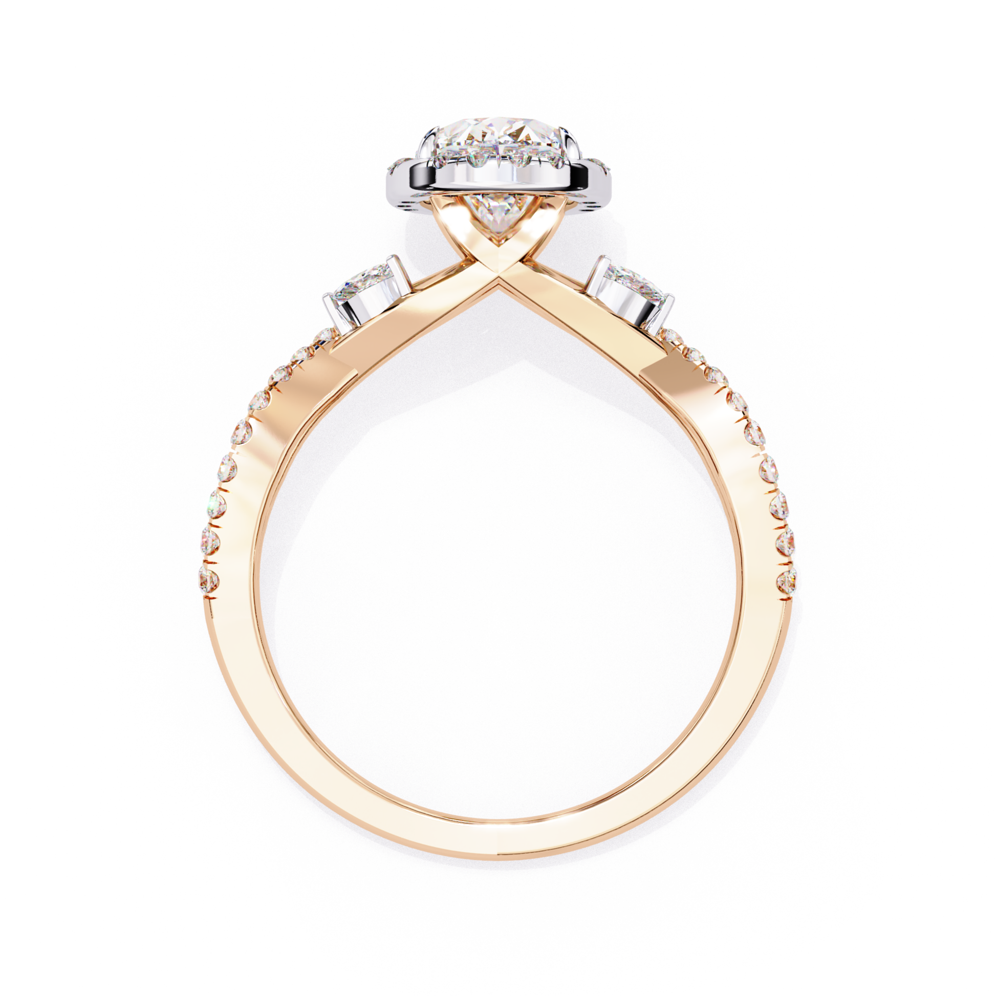 Oval Halo Cathedral Diamond Ring Back View Rose Gold
Back View Oval Halo Ring With Cathedral Gallery
Oval Halo Diamond Ring With Hidden Marquise Stones
Rose Gold Oval Halo Ring Cathedral Setting
Oval Halo Ring Back View With Pave Shank
Oval Diamond Ring Gallery Back Profile Design
Cathedral Oval Halo Ring Rear View Rose Gold
Oval Halo Diamond Ring Basket Back View Detail
Oval Halo Ring With Cathedral Shoulders Back View
Rose Gold Oval Halo Cathedral Ring Back Profile