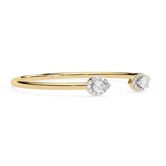 Pear Diamond Open Cuff Bangle in Yellow Gold Jewelry
Yellow Gold Pear Halo Diamond Open Bangle Design
Open Cuff Bangle with Pear Diamond Halo Setting
Pear Shape Diamond Open Bangle Bracelet Style
Modern Pear Diamond Open Cuff Bracelet Jewelry
Yellow Gold Halo Pear Diamond Bangle Design
Elegant Pear Diamond Open End Bangle Style
Pear Halo Diamond Minimal Open Bangle Jewelry
Fine Jewelry Pear Diamond Cuff Bangle Design
Luxury Yellow Gold Pear Diamond Bangle Bracelet