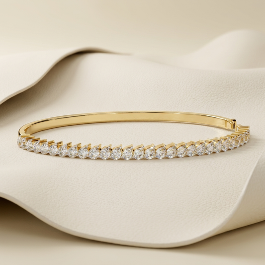 Pear Cut Diamond Tennis Bangle Front View Design
Curved Pear Diamond Bangle With Prong Setting
Elegant Pear Diamond Bangle Yellow Gold Finish
Pear Shape Diamond Bangle Fine Jewelry Design
Luxury Pear Diamond Bangle With Secure Clasp
Lab Grown Pear Diamond Bangle Polished Finish
Minimal Pear Diamond Tennis Bangle Side Profile
Modern Pear Diamond Bangle Half Eternity Style
Premium Pear Diamond Bangle With Open Gallery
Classic Pear Diamond Bangle Everyday Luxury