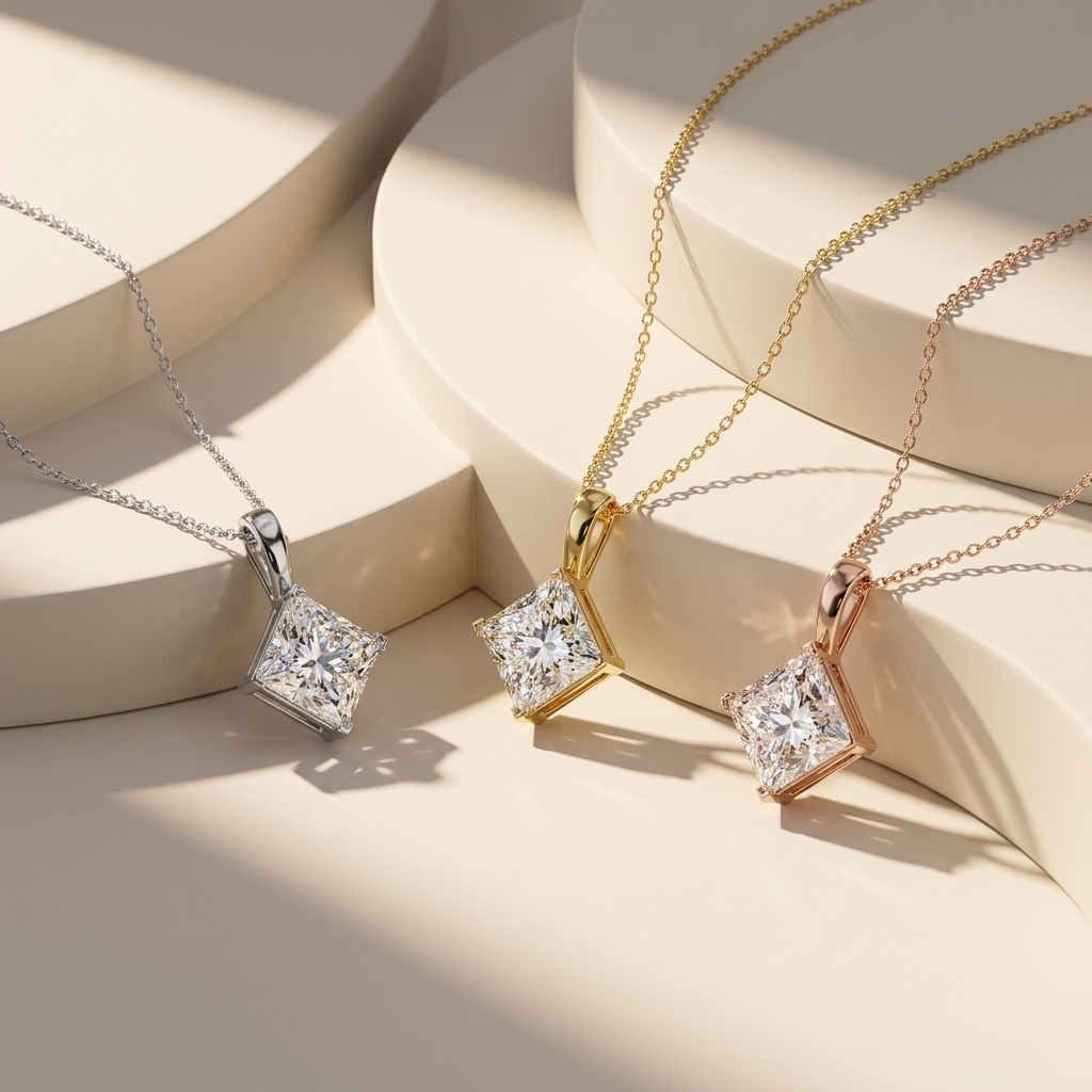Princess Cut Diamond Pendants In White Yellow And Rose Gold
Three Princess Cut Diamond Pendants In Premium Gold Finishes
Elegant Princess Cut Pendant Collection In Three Metal Colors
Luxury Princess Diamond Pendants Displayed Together
Fine Jewelry Princess Cut Pendant Trio With Gold Variations
Sparkling Princess Cut Diamond Pendants In Multiple Gold Tones
Classic Princess Cut Solitaire Pendants In White Yellow And Rose Gold
Timeless Princess Diamond Pendant Collection With Three Finishes
Brilliant Princess 