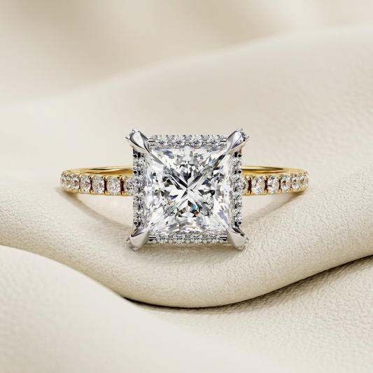 Princess Diamond Halo Ring With Round Side Stones
Princess Cut Diamond Ring With Round Diamond Band
Square Princess Diamond Ring Halo Setting Design
Elegant Princess Diamond Ring With Round Accents
Lab Grown Princess Diamond Ring Round Side Stones
Premium Princess Diamond Halo Ring Jewelry Design
Classic Princess Cut Ring With Round Diamond Details
Luxury Princess Diamond Ring Front View Showcase
Modern Princess Diamond Halo Ring Gold Setting
Princess Diamond Ring With Pave Round Side Stones