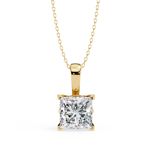 Elegant Princess Cut Diamond Pendant Necklace In Yellow Gold With Fine Chain
Classic Yellow Gold Princess Solitaire Diamond Necklace For Everyday Wear
Sparkling Princess Cut Diamond Pendant Necklace With Four Prong Setting
Fine Yellow Gold Princess Diamond Necklace Featuring A Brilliant Square Cut Stone
Timeless Princess Cut Solitaire Diamond Pendant On A Delicate Gold Chain
Luxury Princess Diamond Pendant Necklace With A Polished Yellow Gold Finish
Minimalist Princess Cut Diamond Necklace 